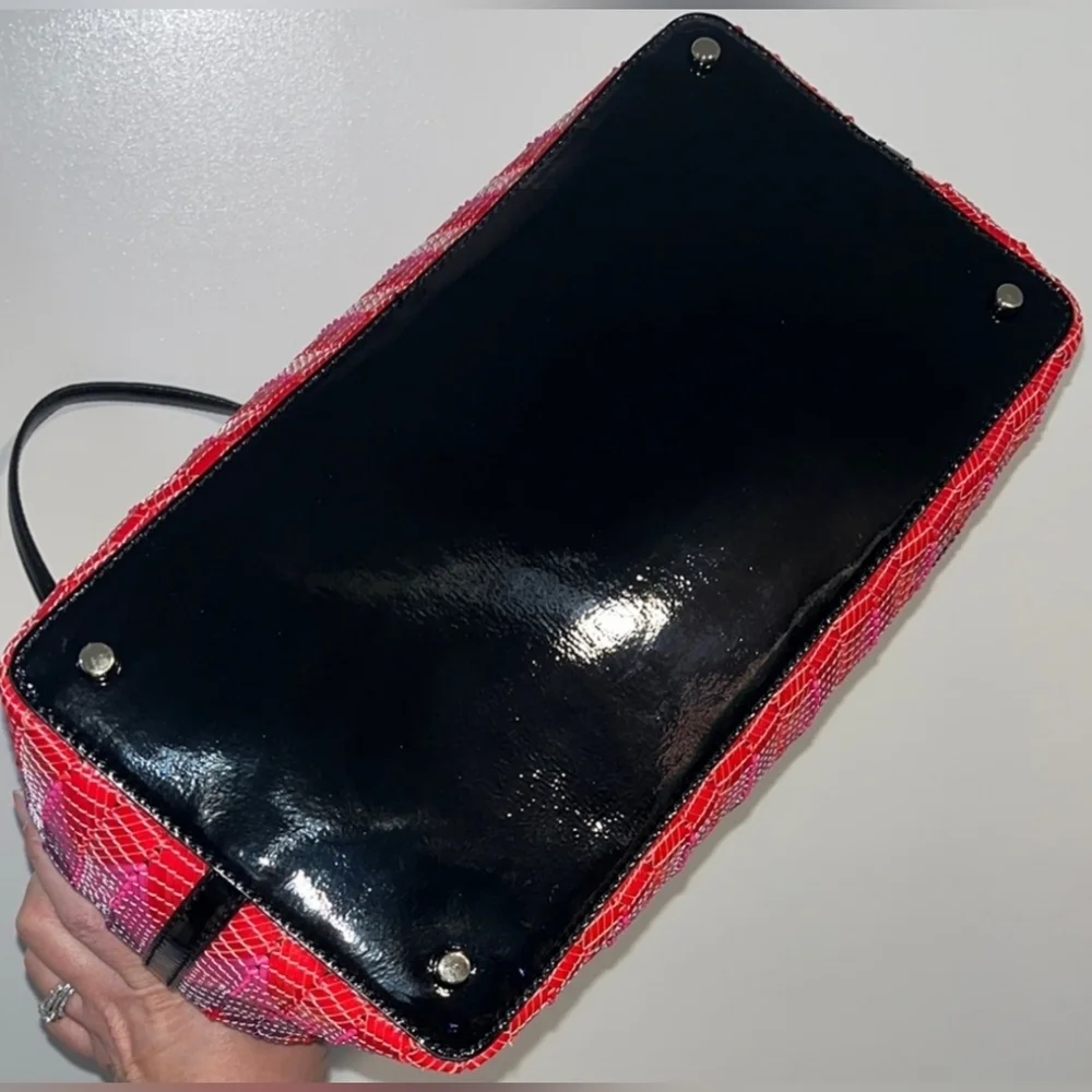 Kate Spade Beverly Breeze Woven Small Coal Tote Bag NWT 💜HOST PICK💜 - Picture 7 of 15